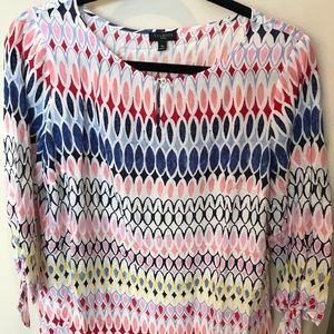Flowy multicolored blouse. EUC